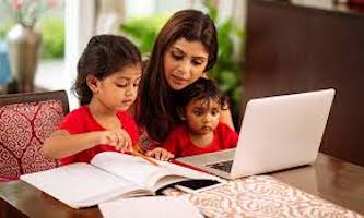 Kids studying during quarantine